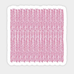 Knit Wave Raspberry Sticker